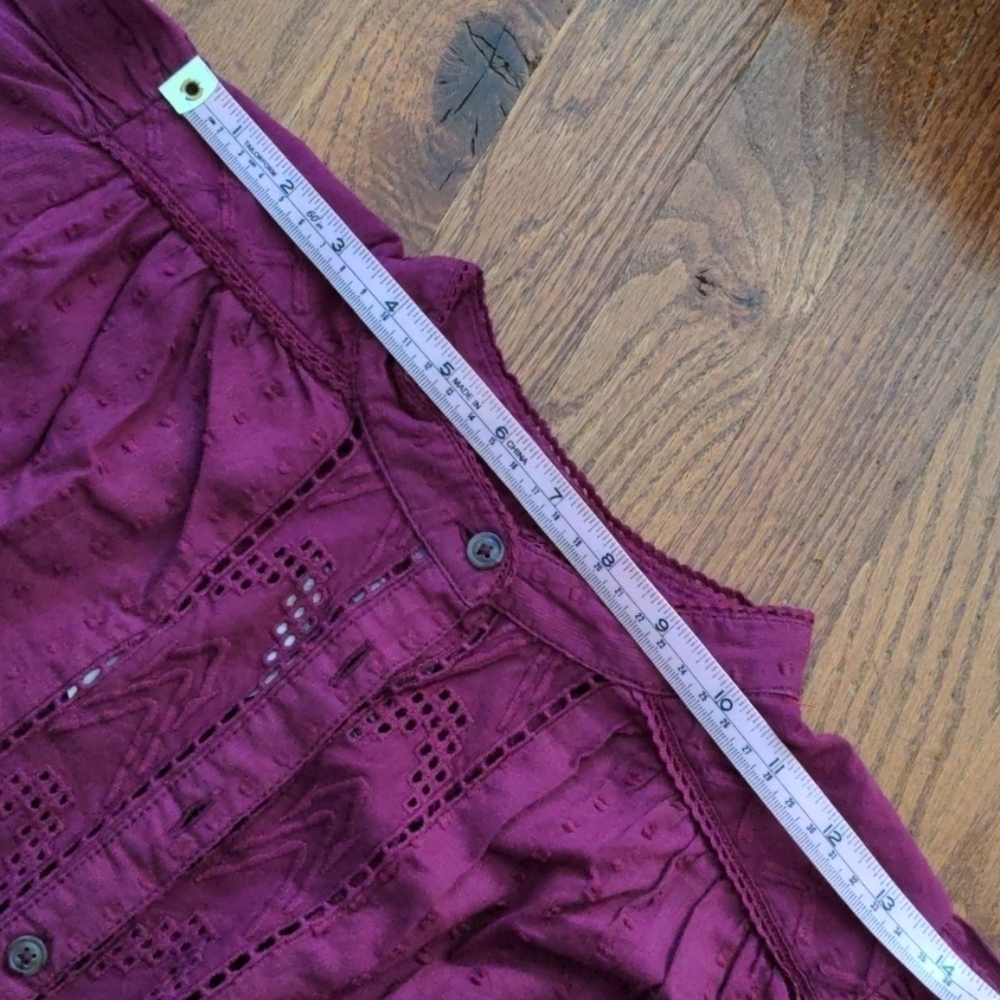 ANTHROPOLOGIE pilcro tavi button down blouse xs - Picture 9 of 11